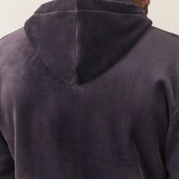 Marine Layer Cord Velour Snap Hoodie Jacket Men Size XL Gray/Charcoal - Picture 3 of 15